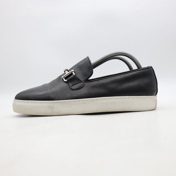 Marc Nolan Boardwalk Horse Bit Men\'s Size 8 Slip On Loafers Casual Black Leather main image 4